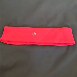 Bright coral Lululemon Headband
